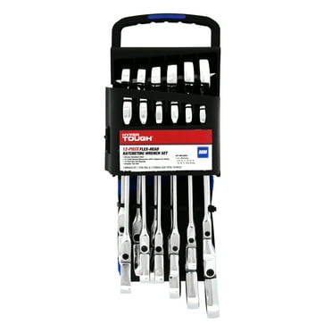 Hyper Tough 12-Piece Metric Flex Head Ratcheting Wrench Set