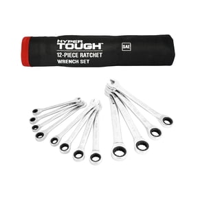 Hyper Tough 12-Piece SAE Ratcheting Wrench Tool Set