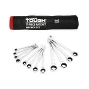 Hyper Tough 12-Piece SAE Ratcheting Wrench Tool Set