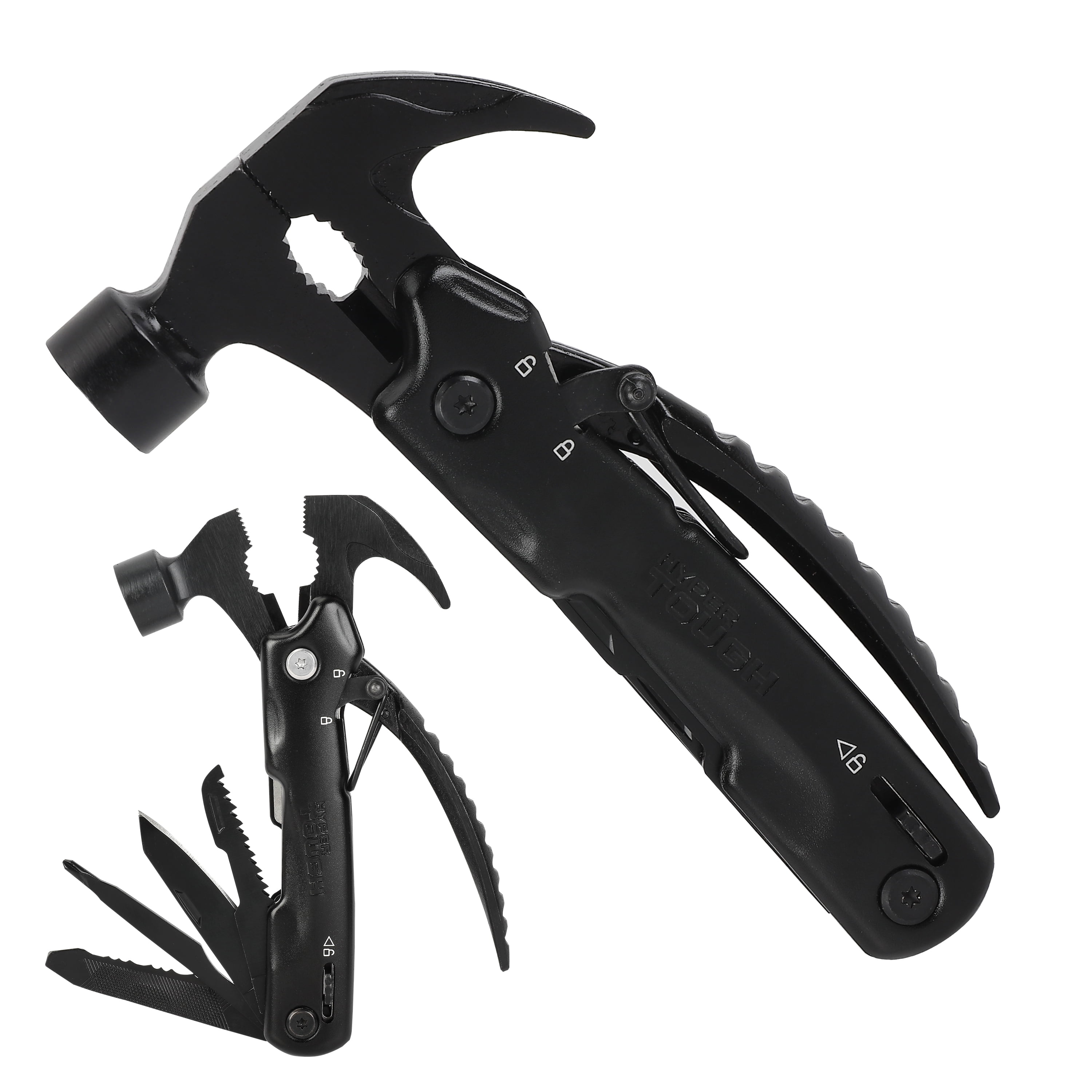 Hyper Tough 12in1 Hammer Multitool, Black, Model 42865