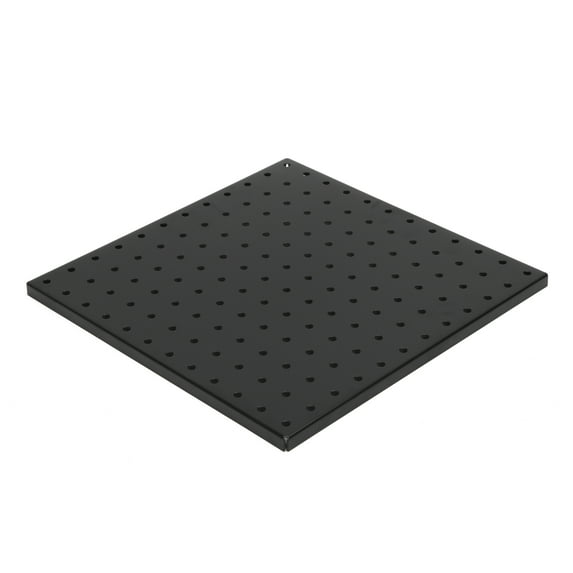 Hyper Tough 12" x 12" Single Piece Black Steel Pegboard