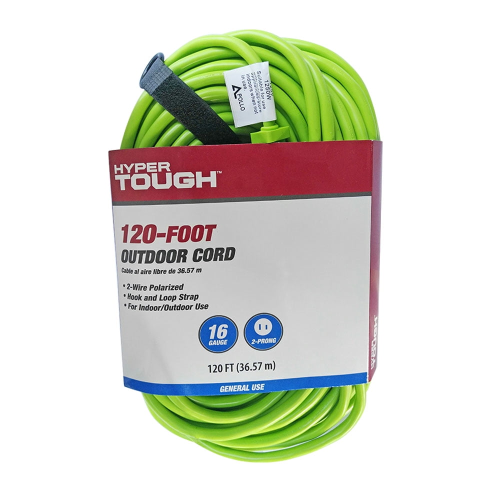 Hyper Tough 120ft SJTW 16/2 Lime Green Cord