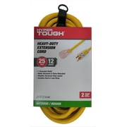 Hyper Tough 12AWGX3C 25ft Indoor and Outdoor Heavy Duty Yellow Vinyl Extension Cord
