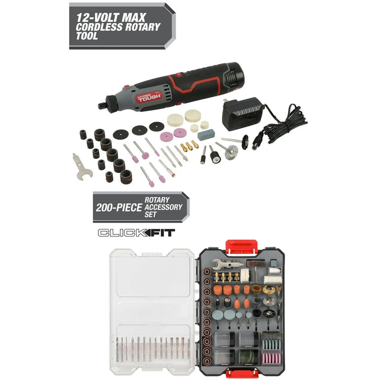 Hyper Tough 12V Max* Lit-Ion Cordless Variable Speed Rotary Tool