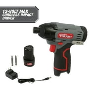 Hyper Tough 12V Max Lithium-Ion Cordless Impact Driver with 1.5Ah Battery and Charger, ¼-inch Quick Release Chuck