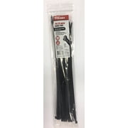 Hyper Tough Cable Ties, UV Black, 14.5 in, 50 Count