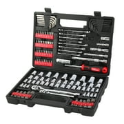 Hyper Tough 144-Piece 1/4, 3/8 and 1/2-inch Drive Mechanics Tool Set, Chrome Finish price history and forecast - Hyper Tough 41049