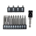 thumbnail interactive-video image 1 of Hyper Tough 15 Count Screwdriver Bit Set with Quick Release, Steel Material, 1 of 12