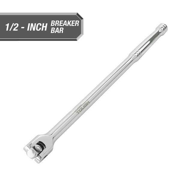 Hyper Tough 15Inch 1/2Inch Rust Resistant Breaker Bar with Rotating