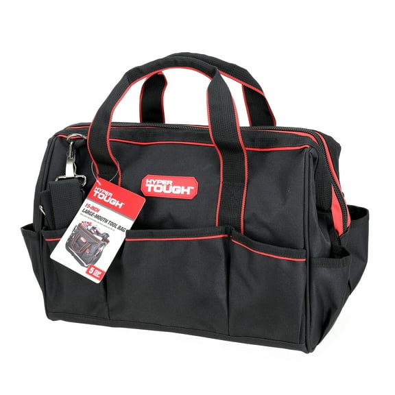 Hyper  Tough 15" Large Mouth Tool Bag