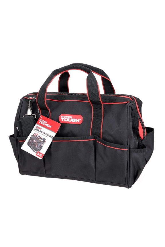 Hyper Tough 15" Large Mouth Tool Bag