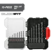 Hyper Tough 15-Piece Bit Set in Click Fit  Case, 41015CF