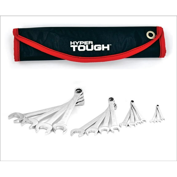 Hyper Tough 15-Piece SAE Combination Wrench Set