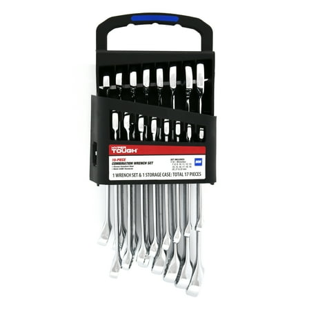 Hyper Tough 16-Piece Metric Combination Wrench Tool Set, Hand Tools