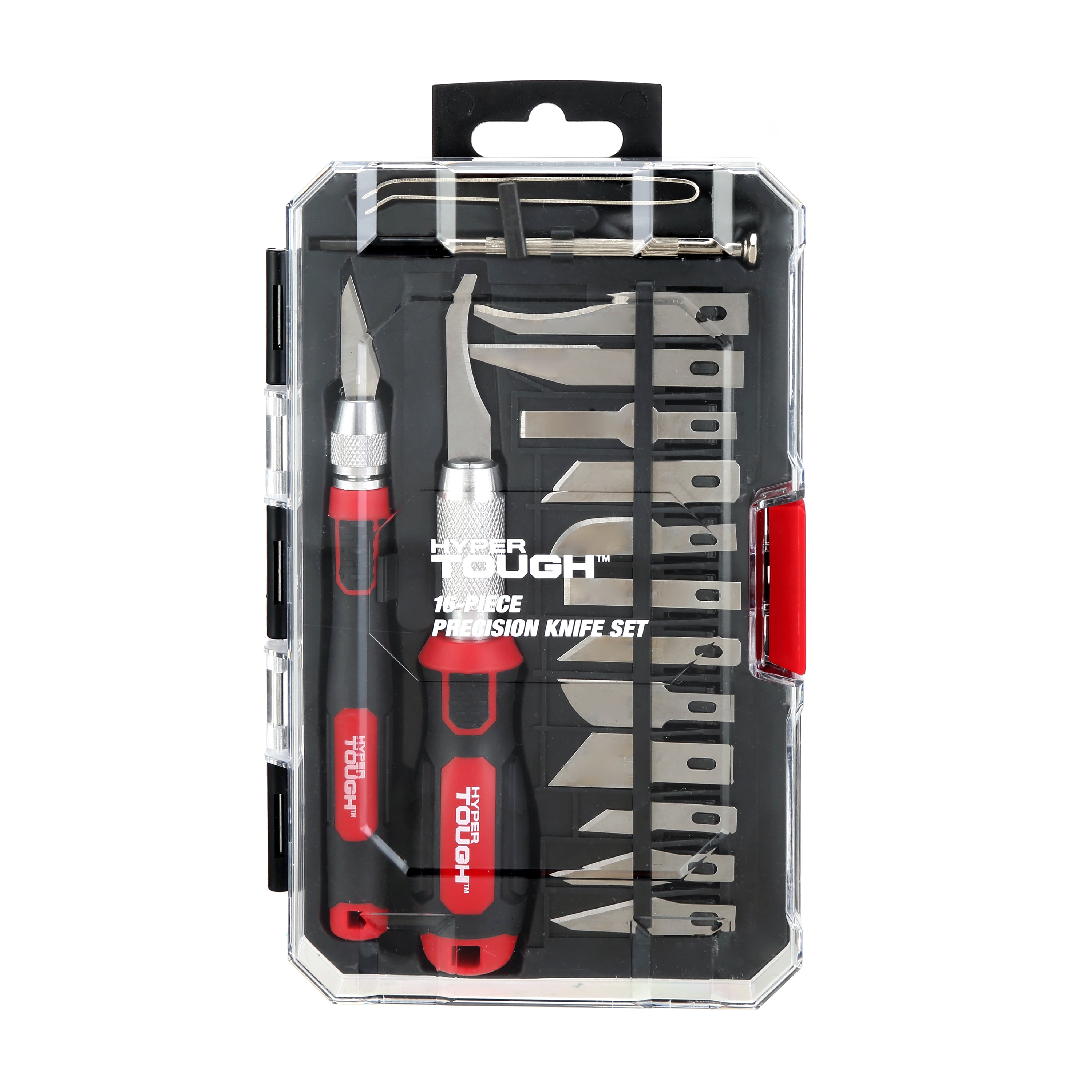 Hyper Tough Precision Knife Set 16-Piece with Handles Blades and