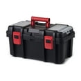 thumbnail image 1 of Hyper Tough 16-inch Toolbox, Plastic Tool and Hardware Storage, Black, 1 of 13