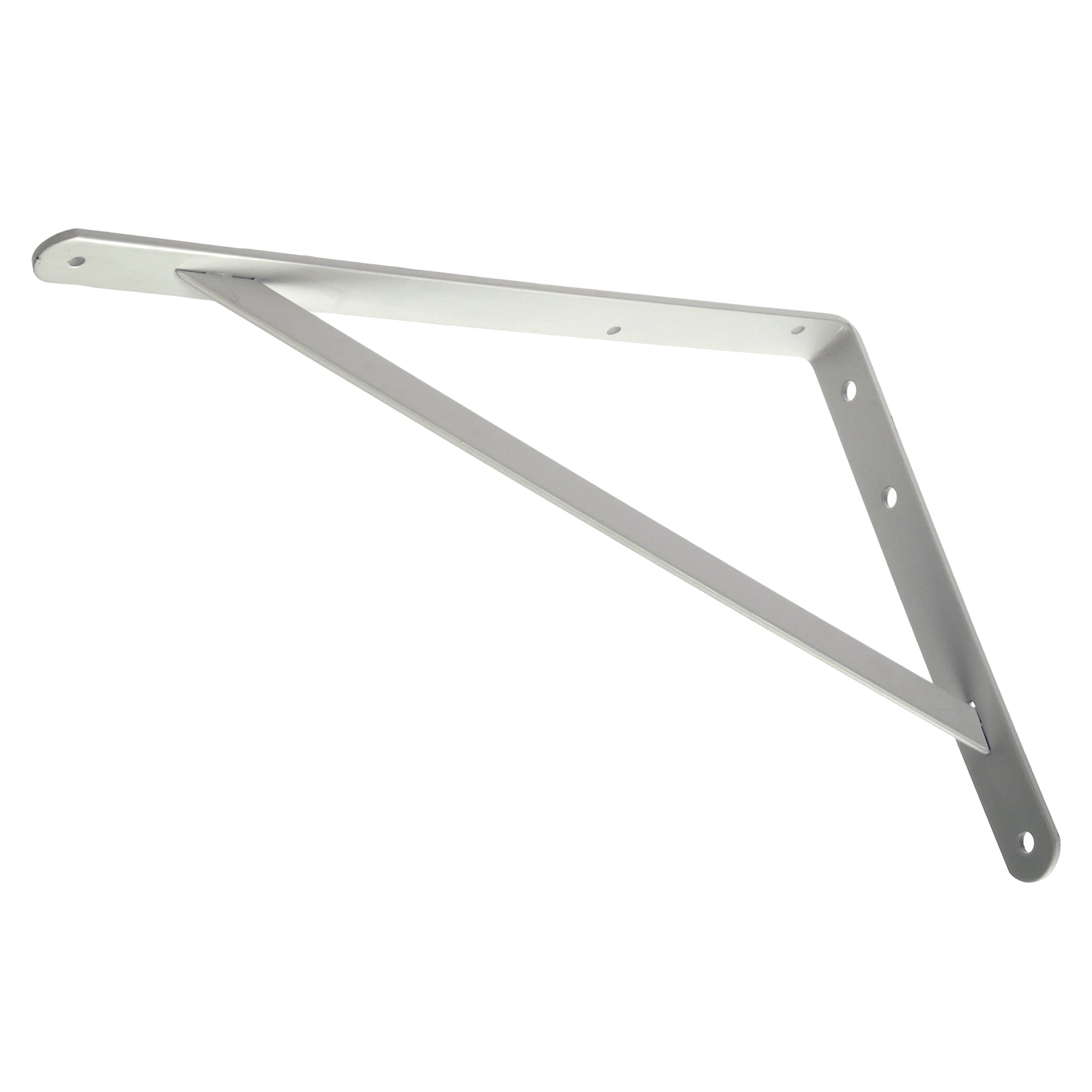 Hyper Tough 16" x 10" Heavy Duty Shelf Bracket, White, Mounting