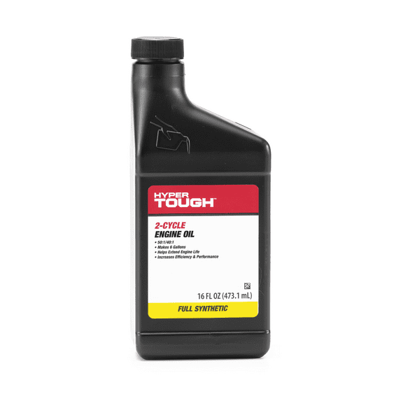 Hyper Tough 16oz Full Synthetic 2-Cycle Oil, Makes 6 Gallons