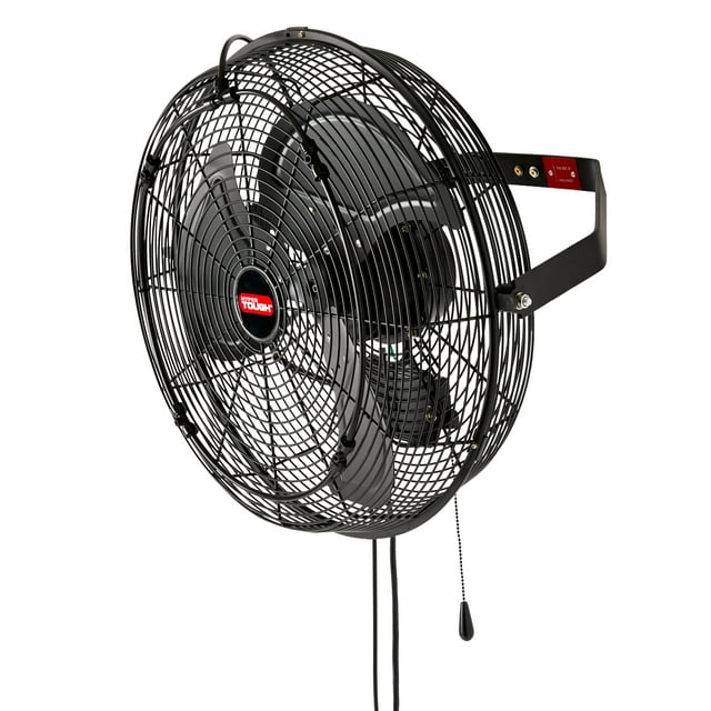 Hyper Tough 18 inch Outdoor Wall Mounted Fan with Misting Kit, 3 Blades