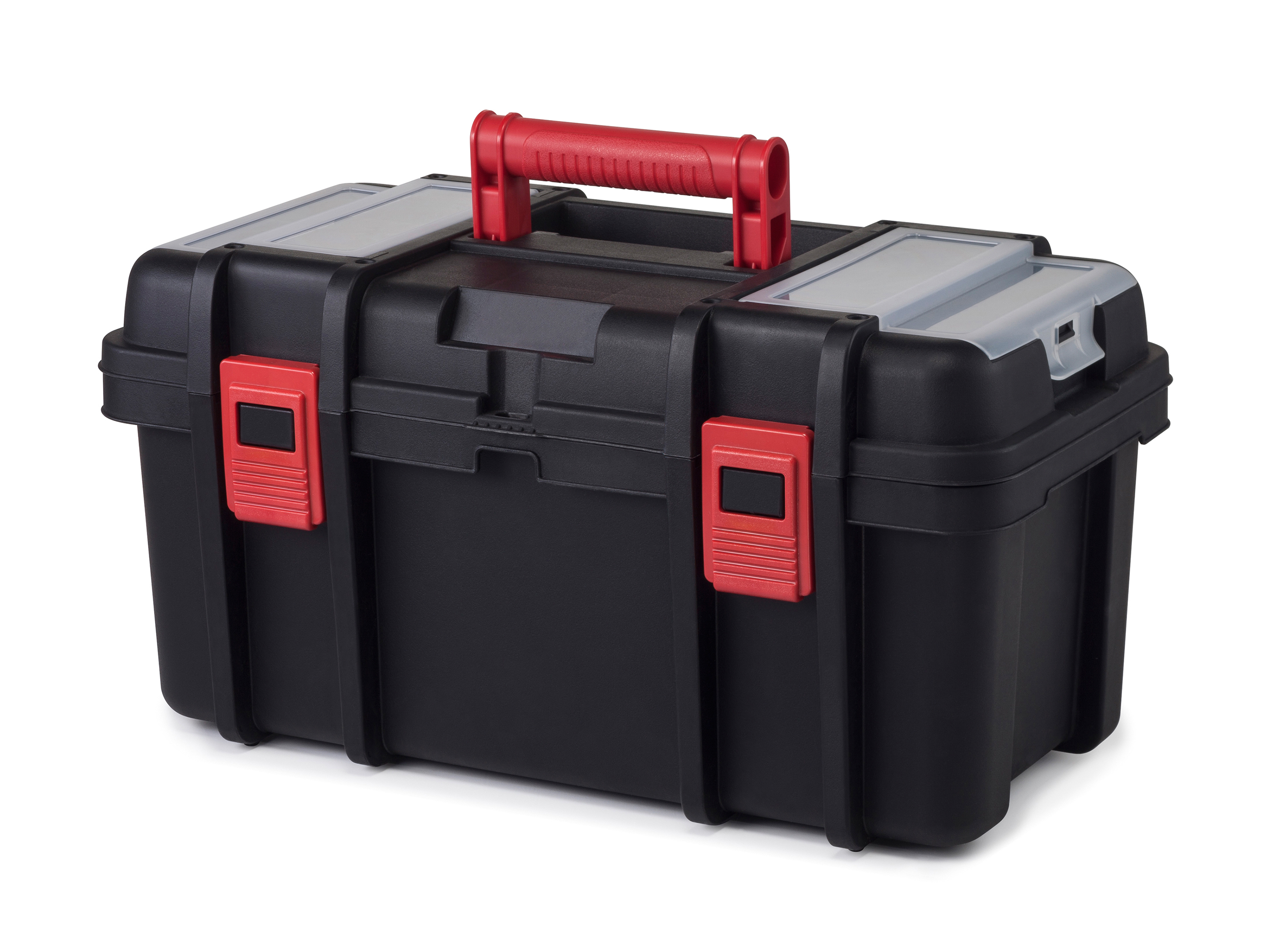 Hyper Tough 19-inch Toolbox, Plastic Tool and Hardware Storage, Black - image 1 of 13