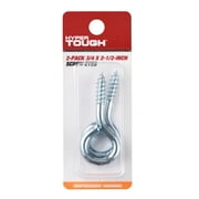 Hyper Tough 2-1/2 inch. Screw Eye, Zinc Plated, 2 Pieces