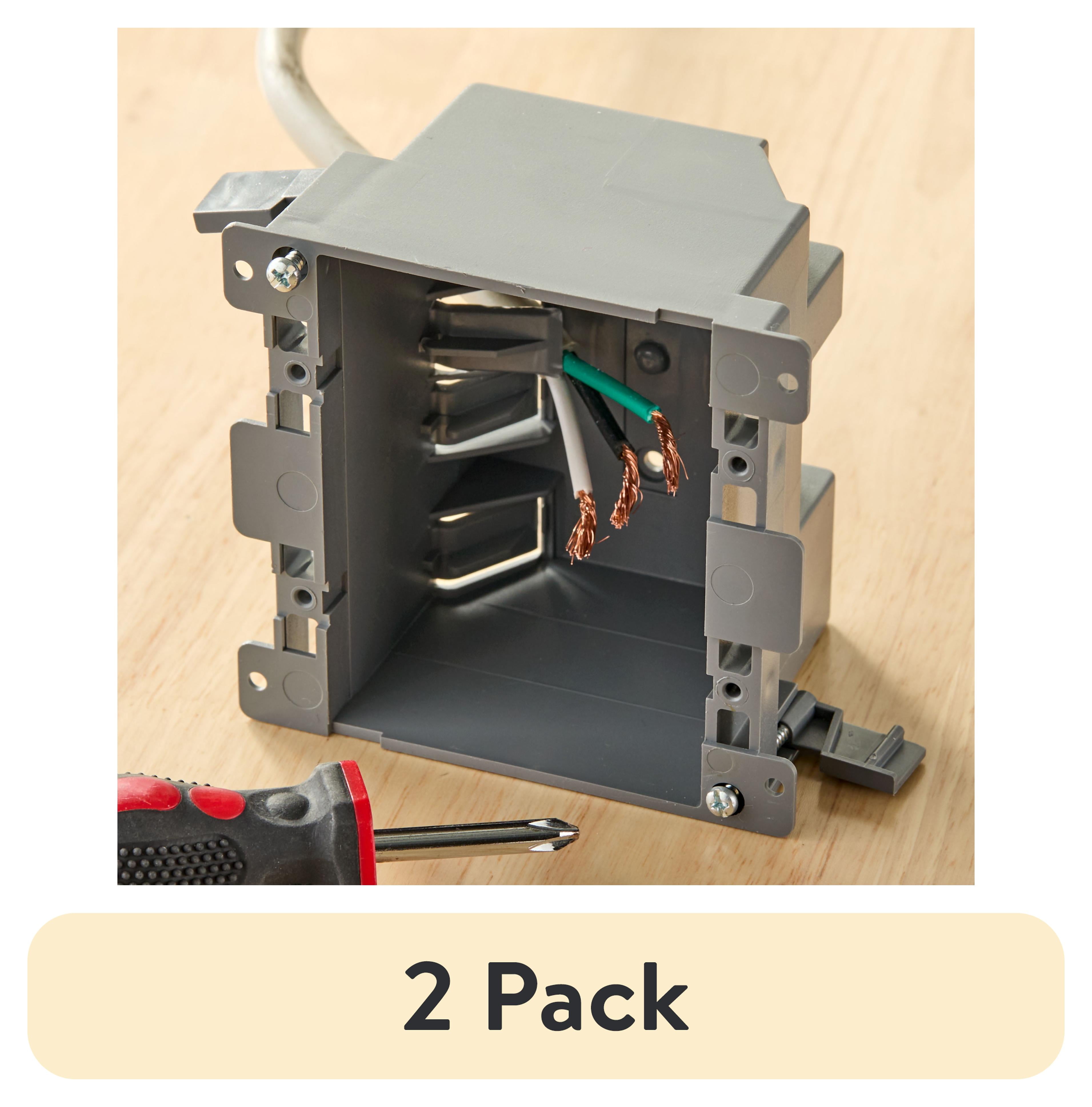 Hyper Tough 2 Gang Switch / Outlet Plastic Electrical Box