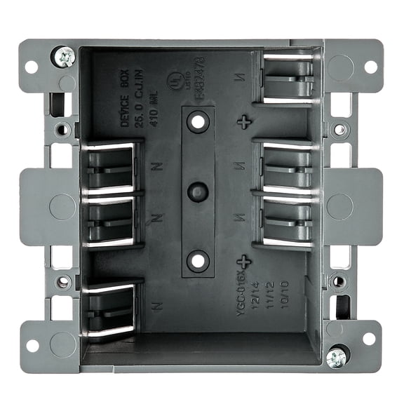 Hyper Tough 25 cu. in. PVC 2-Gang Old Work Electrical Box for Switches and Outlets
