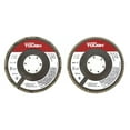 thumbnail image 1 of Hyper Tough 2 Pack 36 Grit Flap Discs 4-1/2 inch Diameter with 7/8 inch Arbor, Color Brown, New Condition, Fiberglass Back Material, 1 of 13