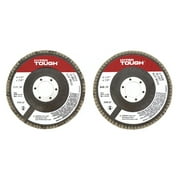 Hyper Tough 2 pack 36 Grit Flap Discs 4-1/2-inch Diameter with 7/8-inch Arbor Abrasive Material