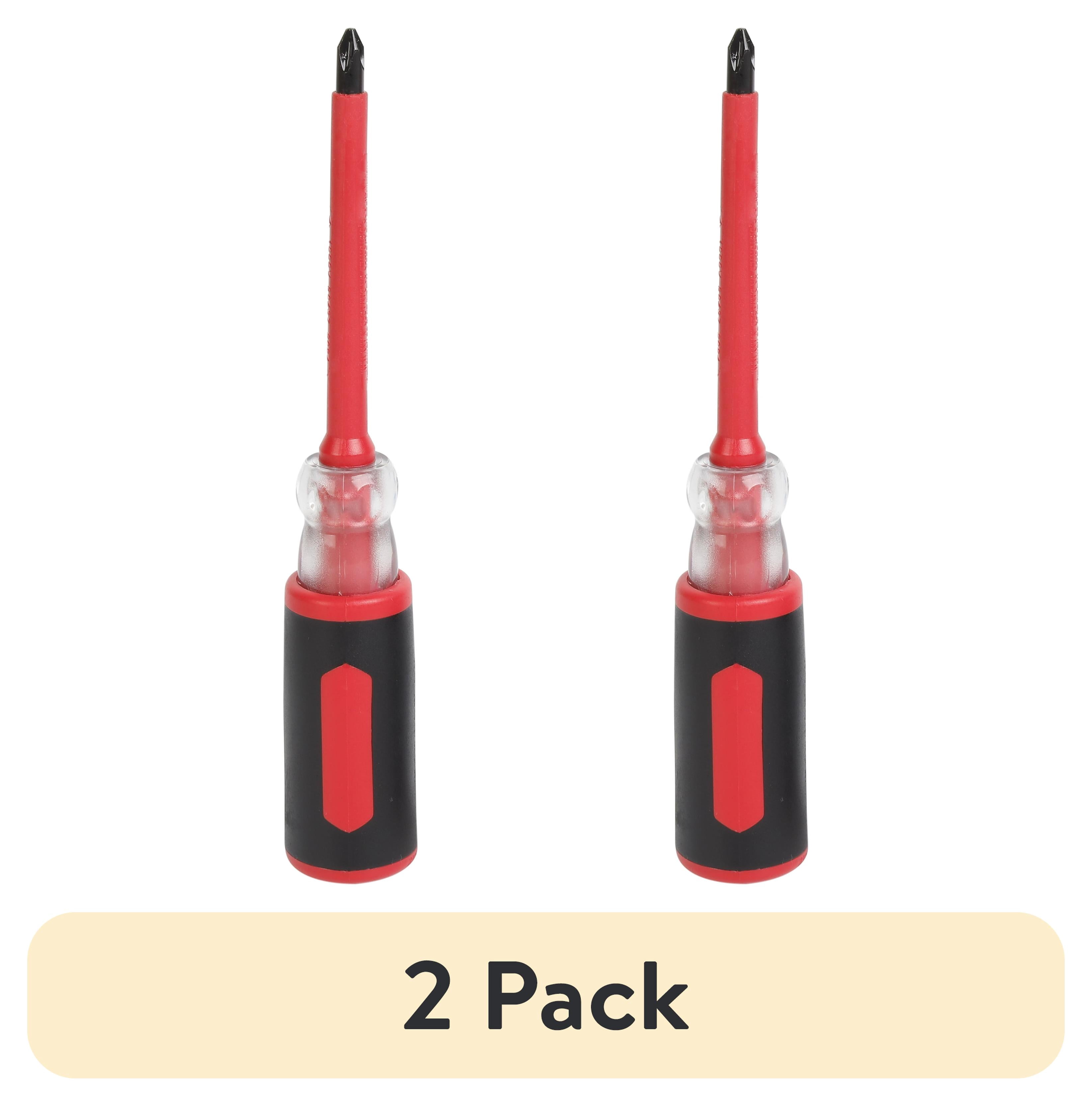 (2 pack) Hyper Tough 2-Pack Insulated Screwdriver Set - Walmart.com
