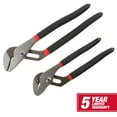 thumbnail interactive-video image 1 of Hyper Tough 2-Piece 8-Inch and 10-Inch Groove Joint Pliers Set, 1279, 1 of 13