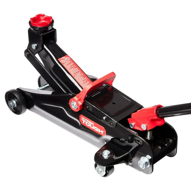 Hyper Tough T82011W Trolley Jack for Cars 2 Ton, Black and Red