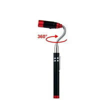 Hyper Tough 20 Lumen Extendable LED Pen Light - Magnetic Head & Base, Aluminium Body