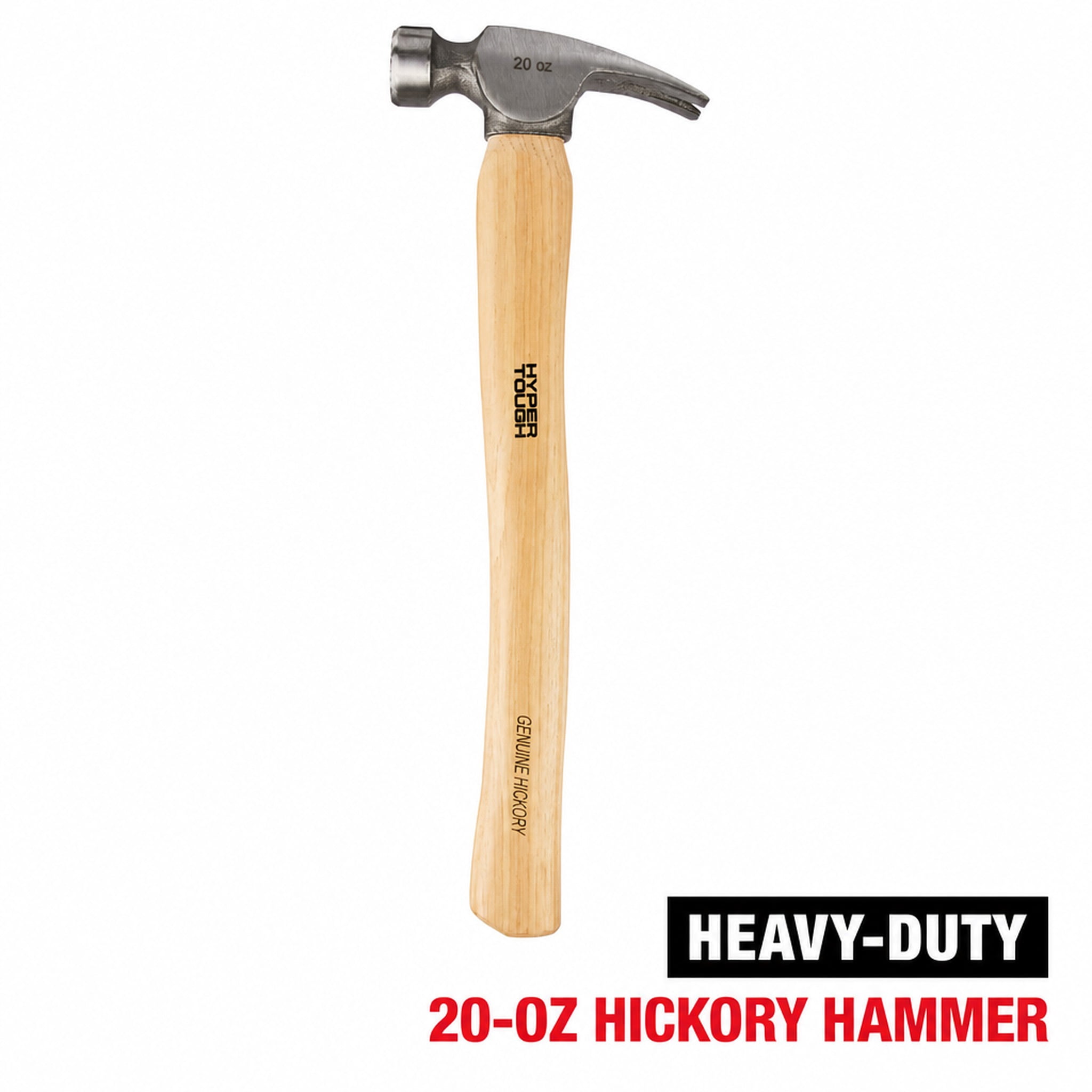 Hyper Tough 20 oz Framing Hammer with Durable Hickory Handle