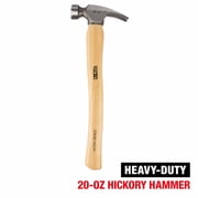 Hyper Tough 20 oz Framing Hammer with Durable Hickory Handle