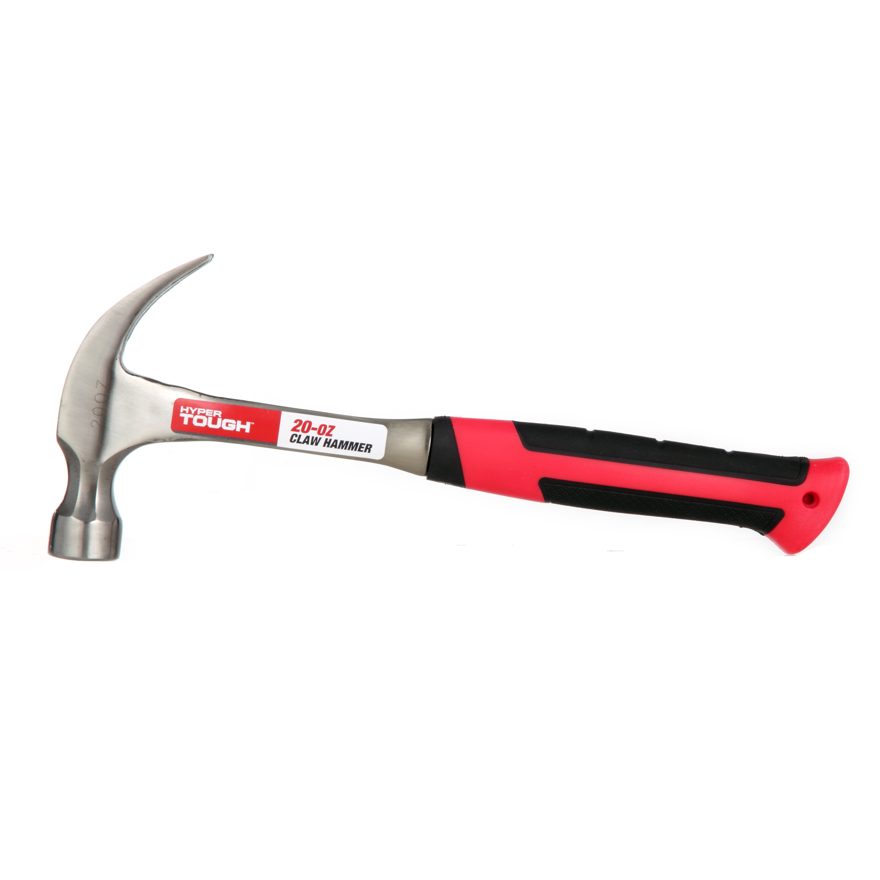 Hyper Tough TH20199A 20 Oz. Steel Shaft Claw Hammer with Comfort