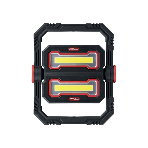 (2 pack) Hyper Tough 2000 LM LED Area Light with Folding Stand, Including 5200mAh Lithium Battery