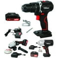 thumbnail image 1 of Hyper Tough 20V Brushless Cordless Hammer Drill, Angle Grinder, and High-Torque Impact Wrench, 1 of 7