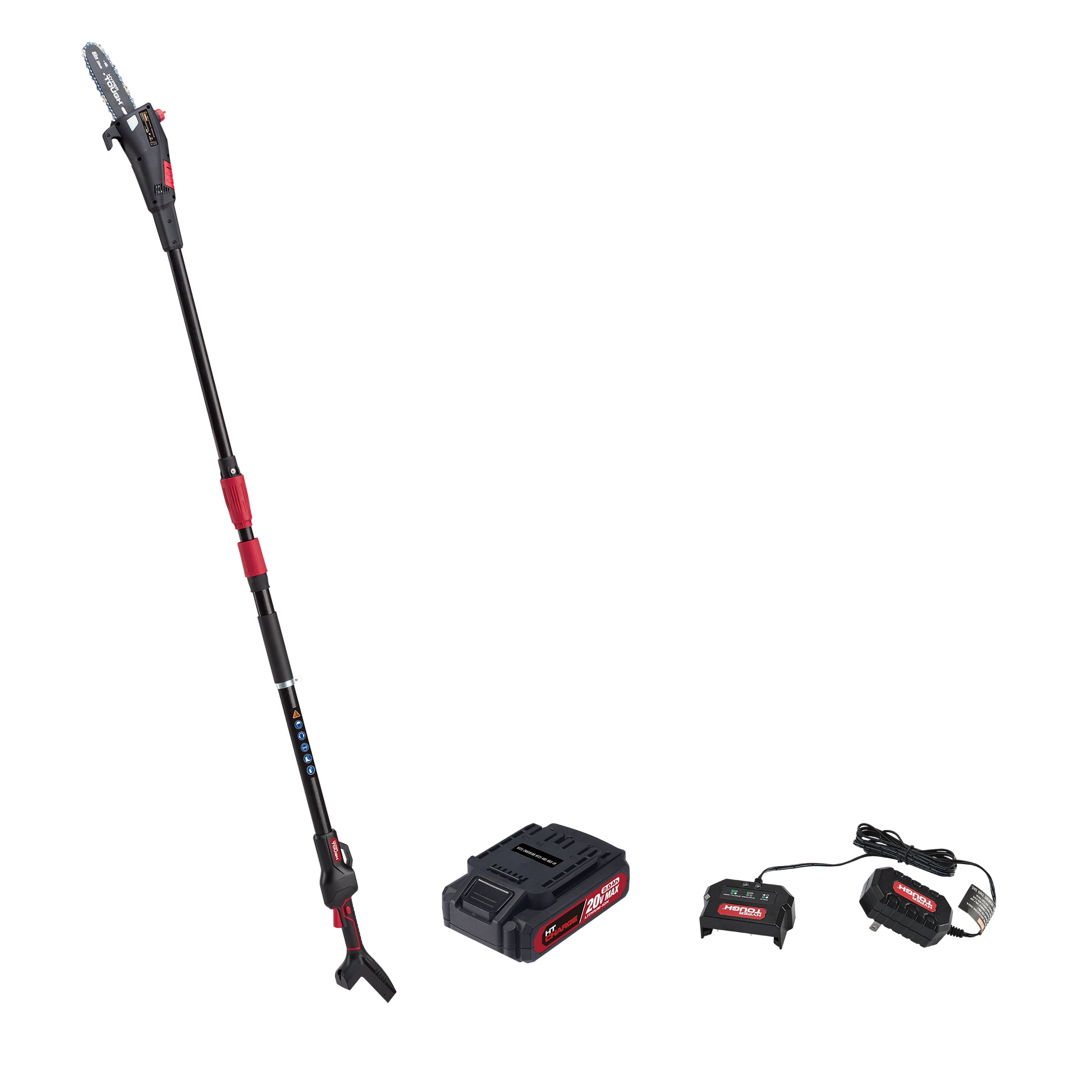 Hyper Tough 20V Max 2.0Ah Battery Powered Cordless 8" Pole Saw, HT21