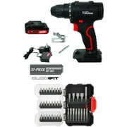 Hyper Tough 20V Max Brushless 1.5AH Cordless Drill and 37-Piece Screwdriver Bit Set