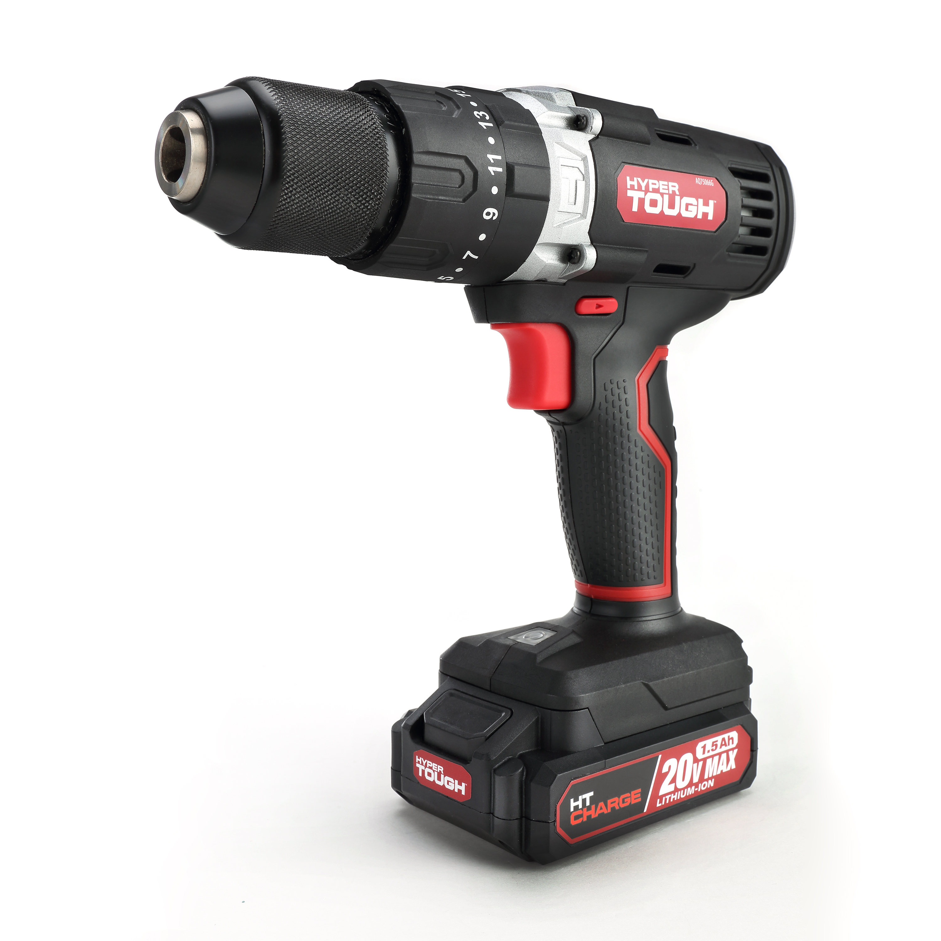 Hyper Tough 6Amp 1/2Inch Corded Hammer Drill, Keyless Chuck, DL1137