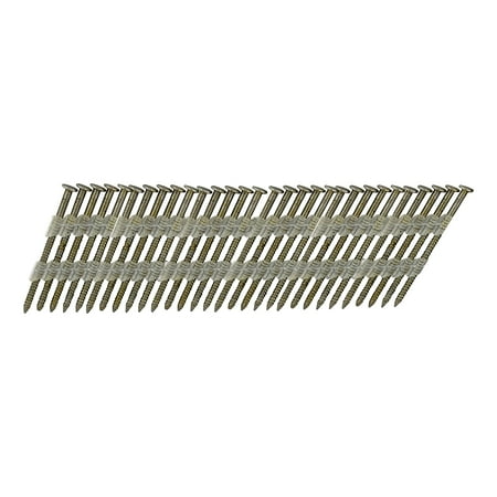 Hyper Tough 21-Degree 0.120 in. x 3 in. Plastic Collated Framing Nails, Bright Finish Smooth Shank, 1000 Count, Hardware Nails