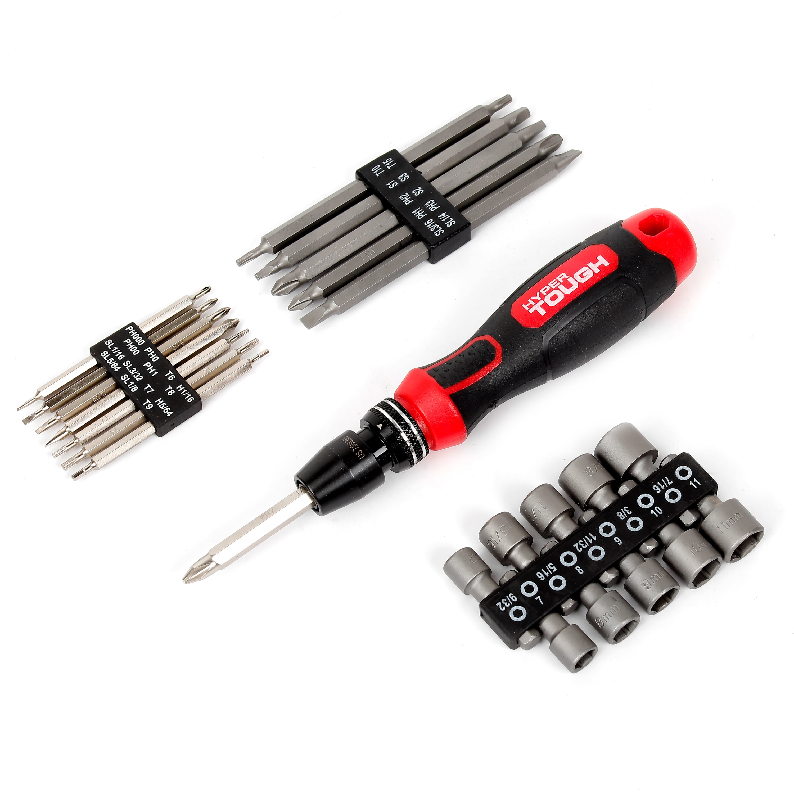 HOTO Precision Screwdriver Sets, 24-in-1 Manual Screwdriver, 24 pcs Tough  S2 Steel Bits, Manual Pen Shape, Ideal for Electronics, Glasses and