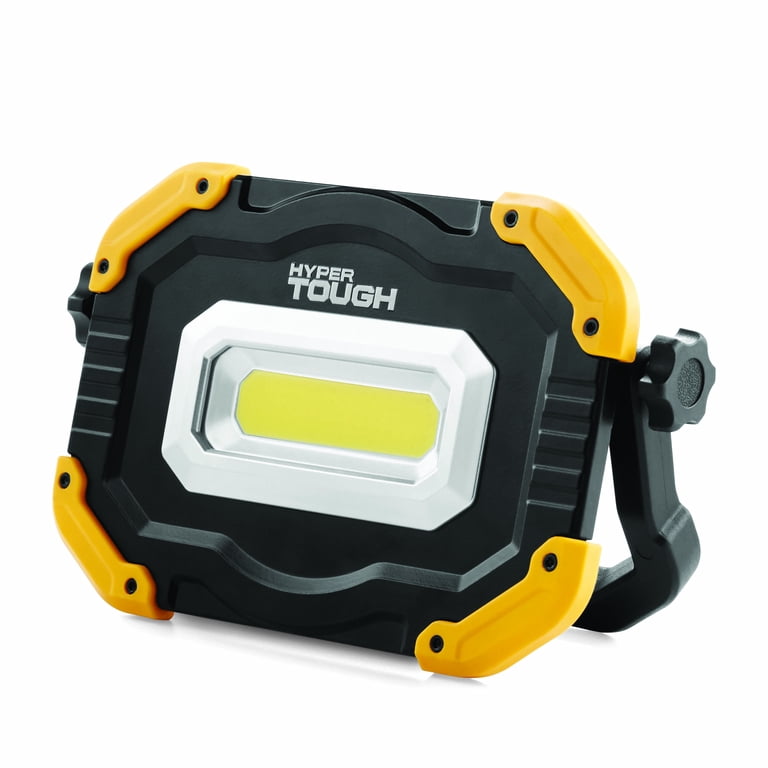 Hyper Tough 2500 Lumen LED Rechargeable Work Light Yellow Black