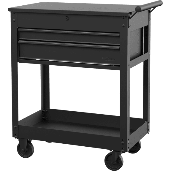 Hyper Tough 28-inch Steel Mechanics Tool Cart, 500 lb Capacity, Powder-Coated Finish, Black