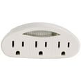 thumbnail image 1 of Hyper Tough 3-Outlet Grounded Indoor White Tap with Night Light, 15 Amps, 1 of 8