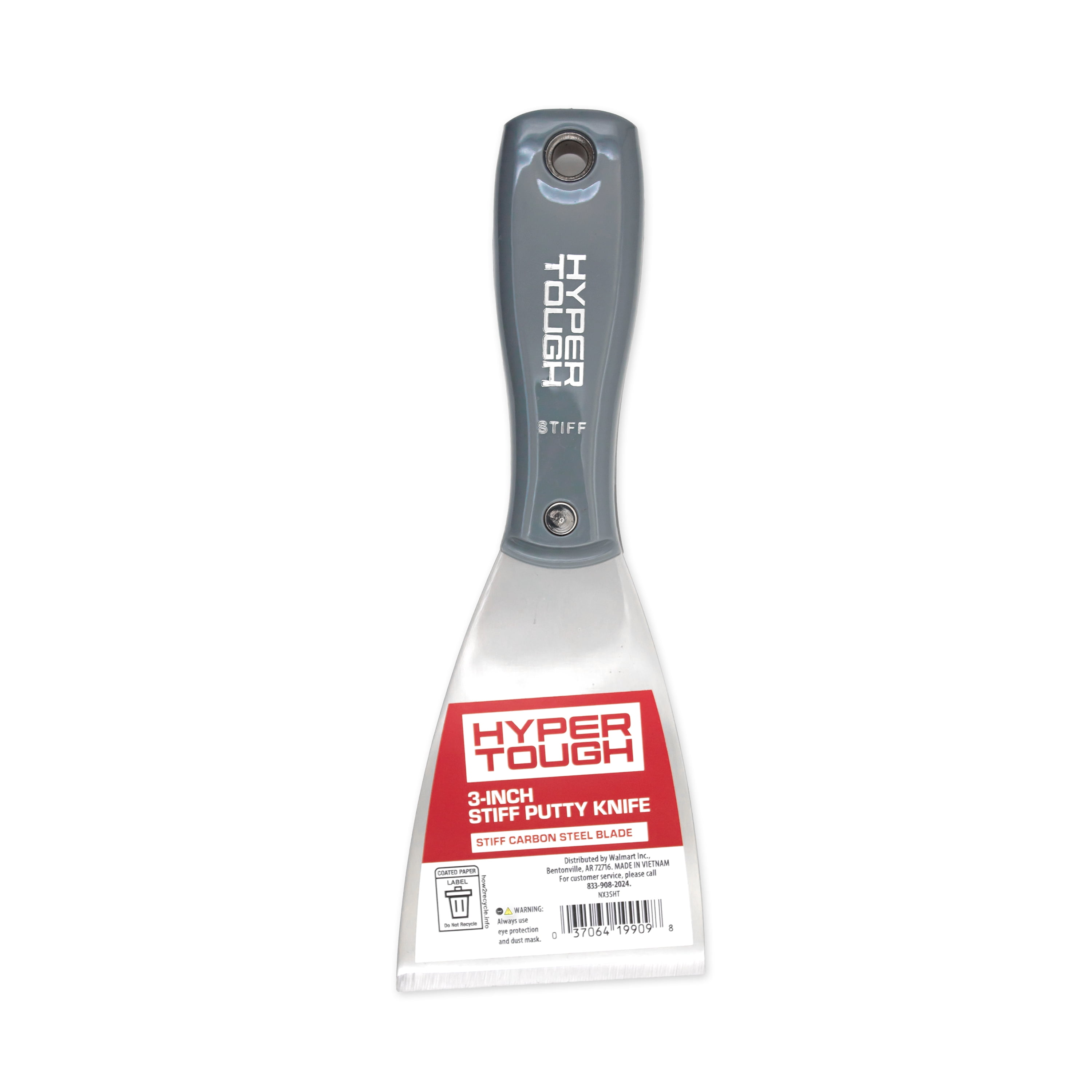 Hyper Tough 3-Inch Stiff Putty Knife with Ergonomic Handle