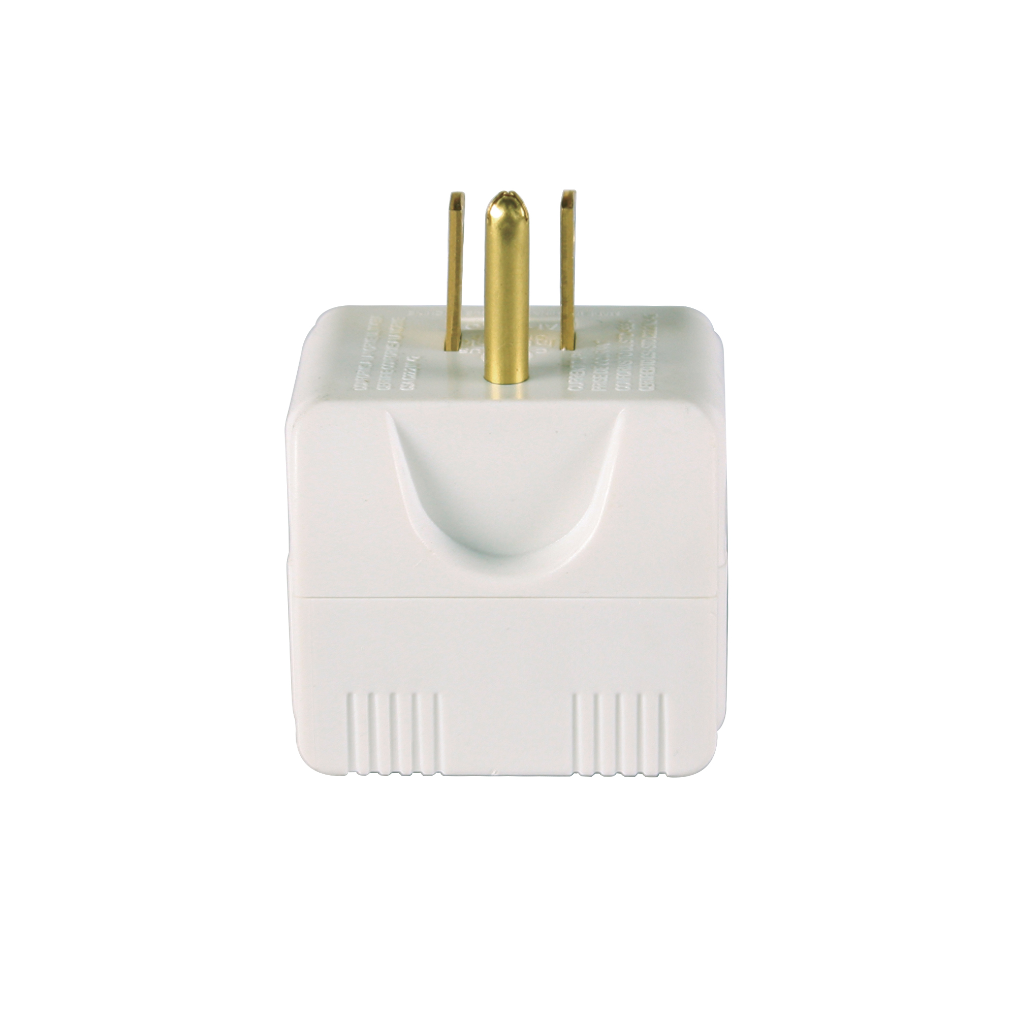 Hyper Tough 3-Outlet Grounded White Cube Adapter, 15 Amps - image 1 of 7