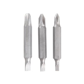 Hyper Tough 3-Pack 2 inch Double End Phillips Screwdriver Bits Set, Steel Material, AU85042K
