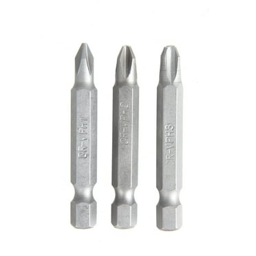 Hyper Tough 3-Pack, 2 inch Phillips Screwdriver Bits, Steel Material,  New Condition